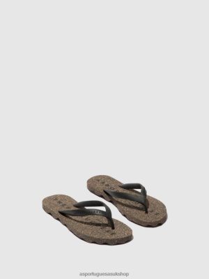 Asportuguesas BEACH FLIP-FLOPS BASE BLACK & BLACK STRAP - Asportuguesas Flip Flops UK 4PD2J169 Men