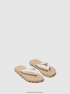 Asportuguesas BEACH FLIP-FLOPS BUMPY NATURAL & WHITE STRAP - Asportuguesas Flip Flops UK 4PD2J178 Men