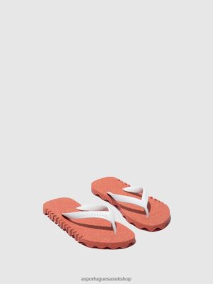 Asportuguesas BEACH FLIP-FLOPS BUMPY RED & WHITE STRAP - Asportuguesas Flip Flops UK 4PD2J183 Men