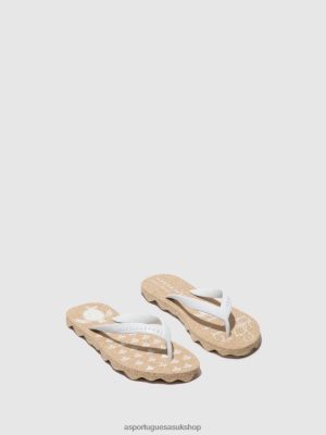 Asportuguesas BEACH FLIP-FLOPS TURTLE NATURAL & WHITE STRAP - Asportuguesas Flip Flops UK 4PD2J185 Men