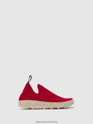 Asportuguesas ELASTICATED TRAINERS CARE RED S.CAFE STRETCH - Asportuguesas UK 4PD2J10 Women