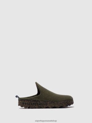 Asportuguesas ROUND TOE MULES COME MILITARY GREEN - Asportuguesas UK 4PD2J124 Women