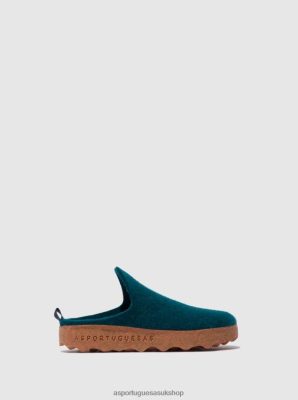 Asportuguesas ROUND TOE MULES COME PEACOCK BLUE - Asportuguesas UK 4PD2J132 Women