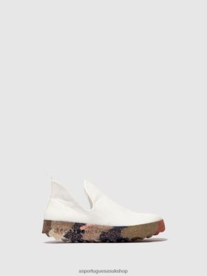 Asportuguesas SLIP-ON TRAINERS CITY WHITE & MULTICOLOR SOLE - Asportuguesas UK 4PD2J94 Women